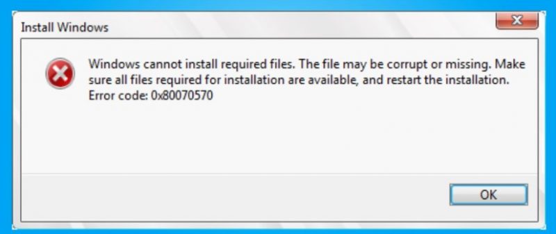 Missing or corrupt. 0x80070570 Error Flash Drive. Error 0x000000 please make sure all files are ok что за ошибка. Insert your Windows installation Disc. Ошибка Windows could not determine the language to use for Setup.