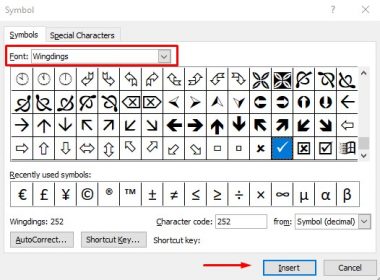 how to make a diacritical mark in word 2016